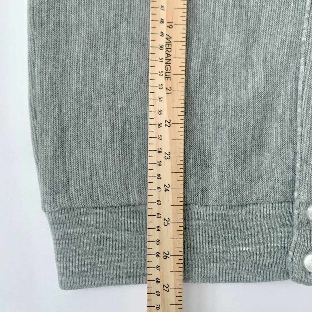 Vintage Arnold Palmer Cardigan Sweater Knit Grey Grandpa Minimalist Preppy 70s - Picture 11 of 11